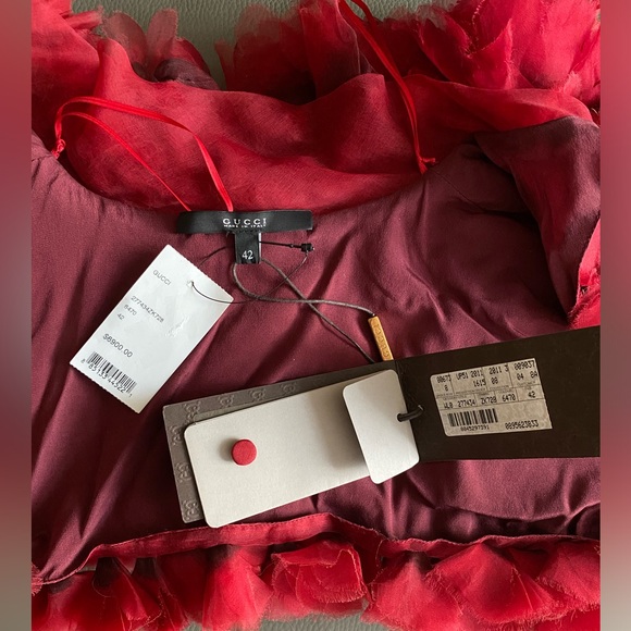 NWT GUCCI Runway  BOLERO/cape,jacket Collectible size S/6 US=42 ITALY $7000 - Picture 13 of 16